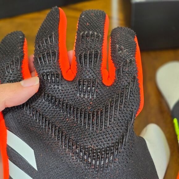 Adidas Predator GL Pro PC Goalkeeper Gloves Orange Black White IQ4023 Size 11 - Picture 13 of 16